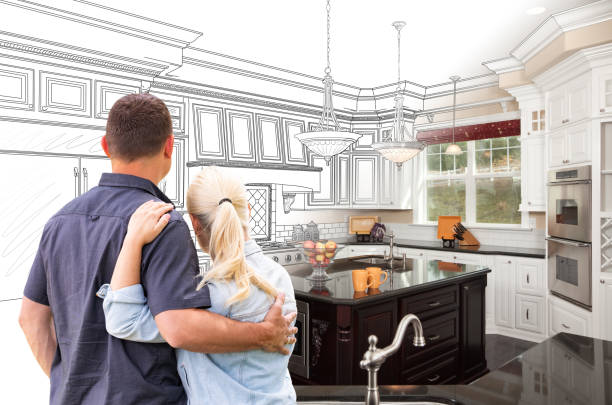 Professional Kitchen Island Installation technician working in Beverly, NJ